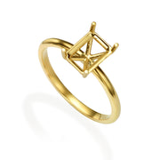 טבעת לשיבוץ אמרלד