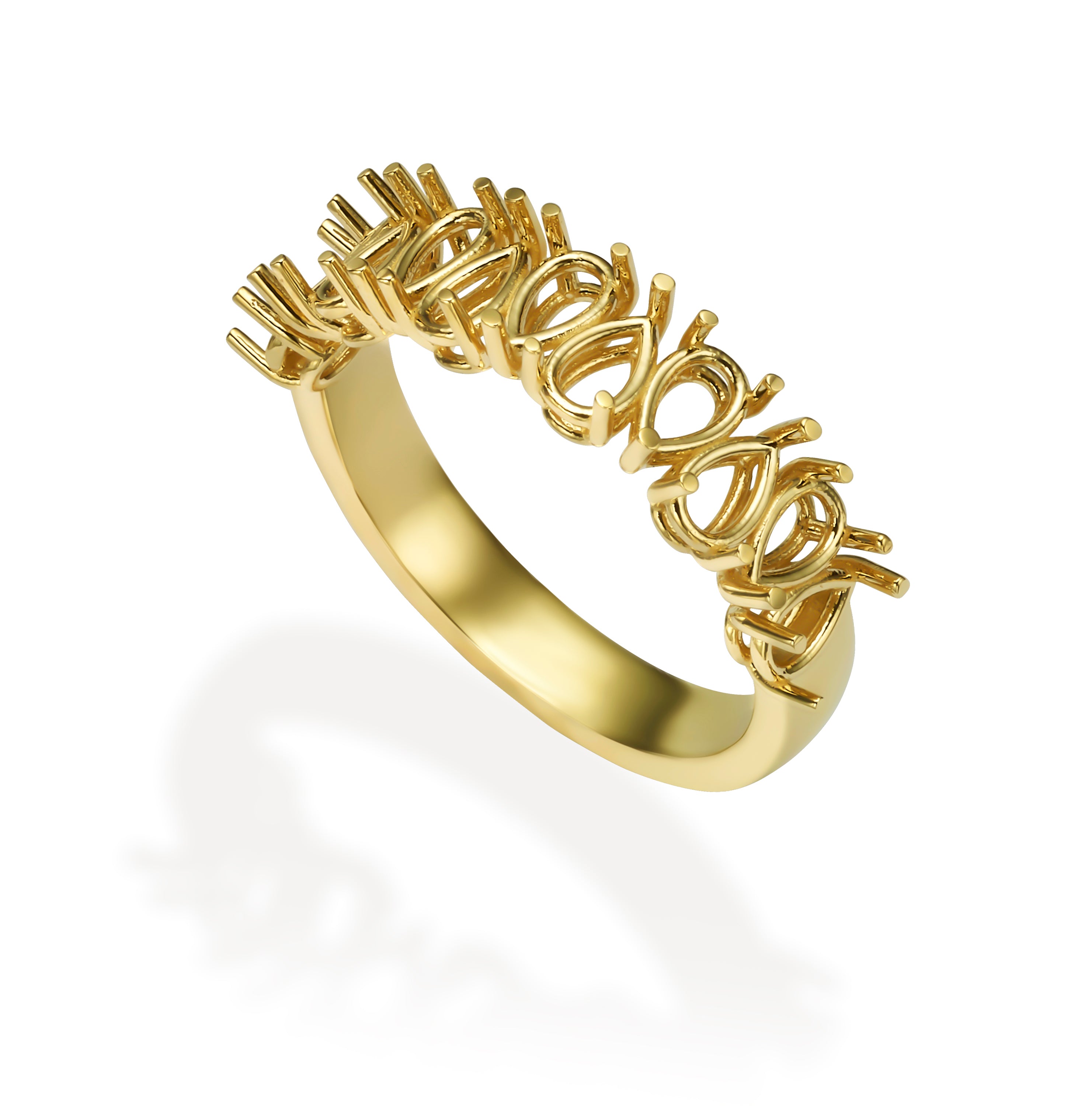 טבעת לשיבוץ חצי טיפות