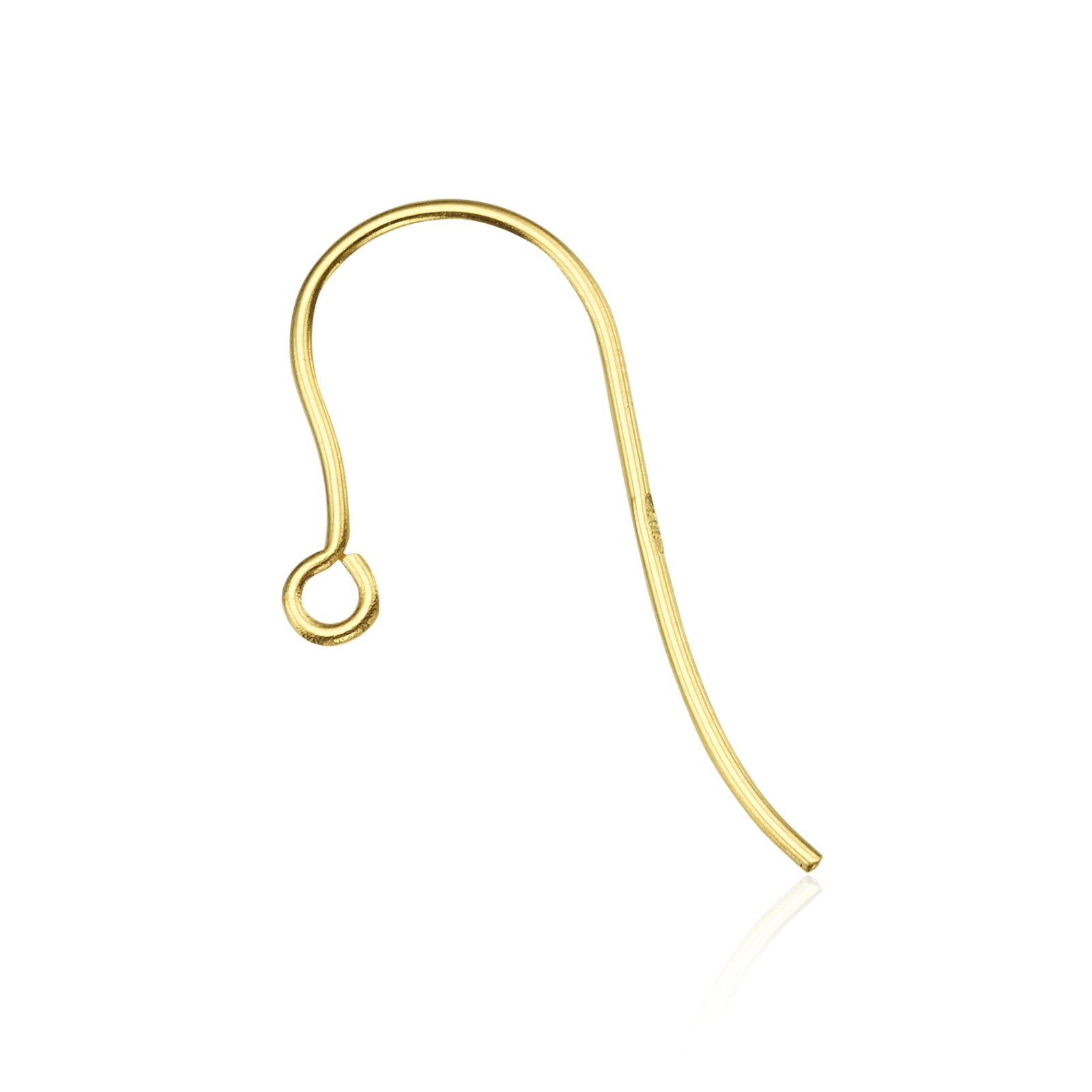 מתלה לעגיל חוט זהב צהוב 14 קראט, בסיס איכותי לעגילים תלויים - ברכת זהב