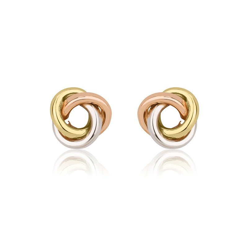 עגיל ילדות צמוד עיגול קארמה משולב