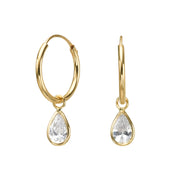 עגיל ילדות תלוי טיפה נויה