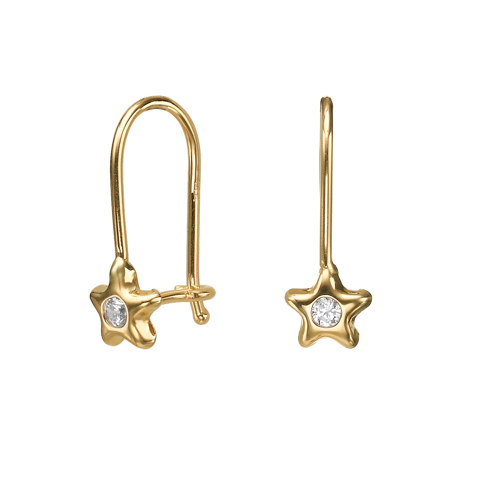 עגיל ילדות תלוי כוכב נפטון