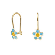 עגיל ילדות תלוי פרח סייאה