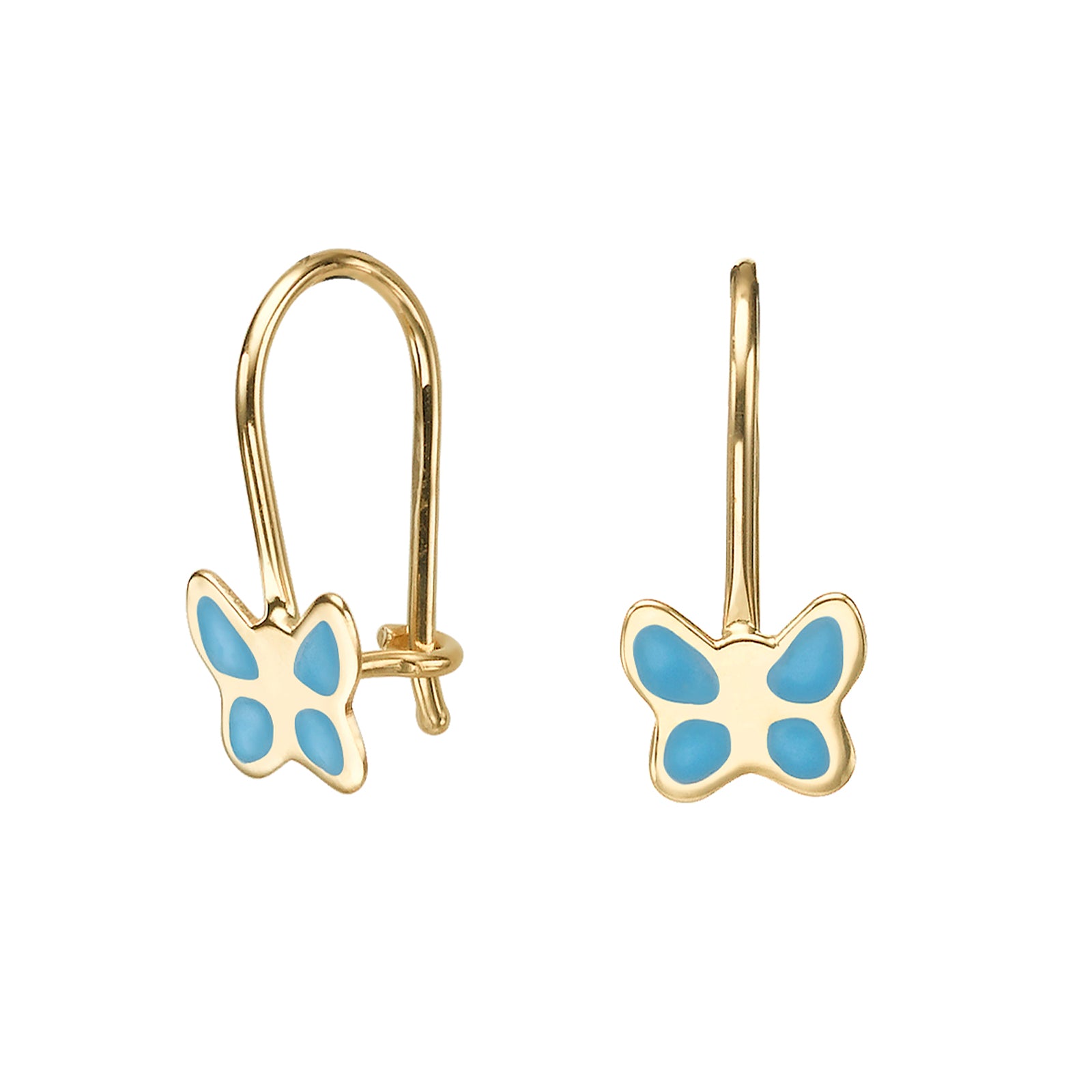 עגיל ילדות תלוי פרפר מהפנט