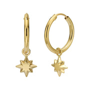 עגיל ילדות תלוי חישוקי כוכב שטרן