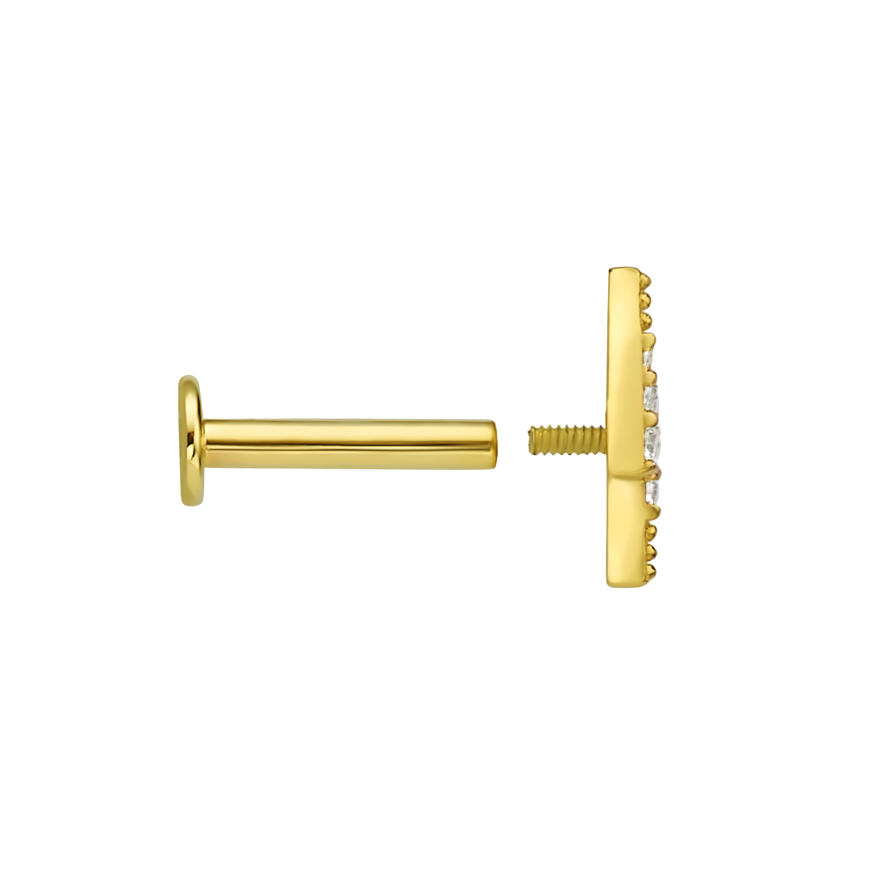 פירסינג ברק עם זירקונים