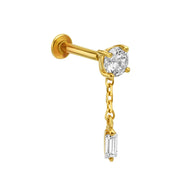 פירסינג עיגול עם שרשרת