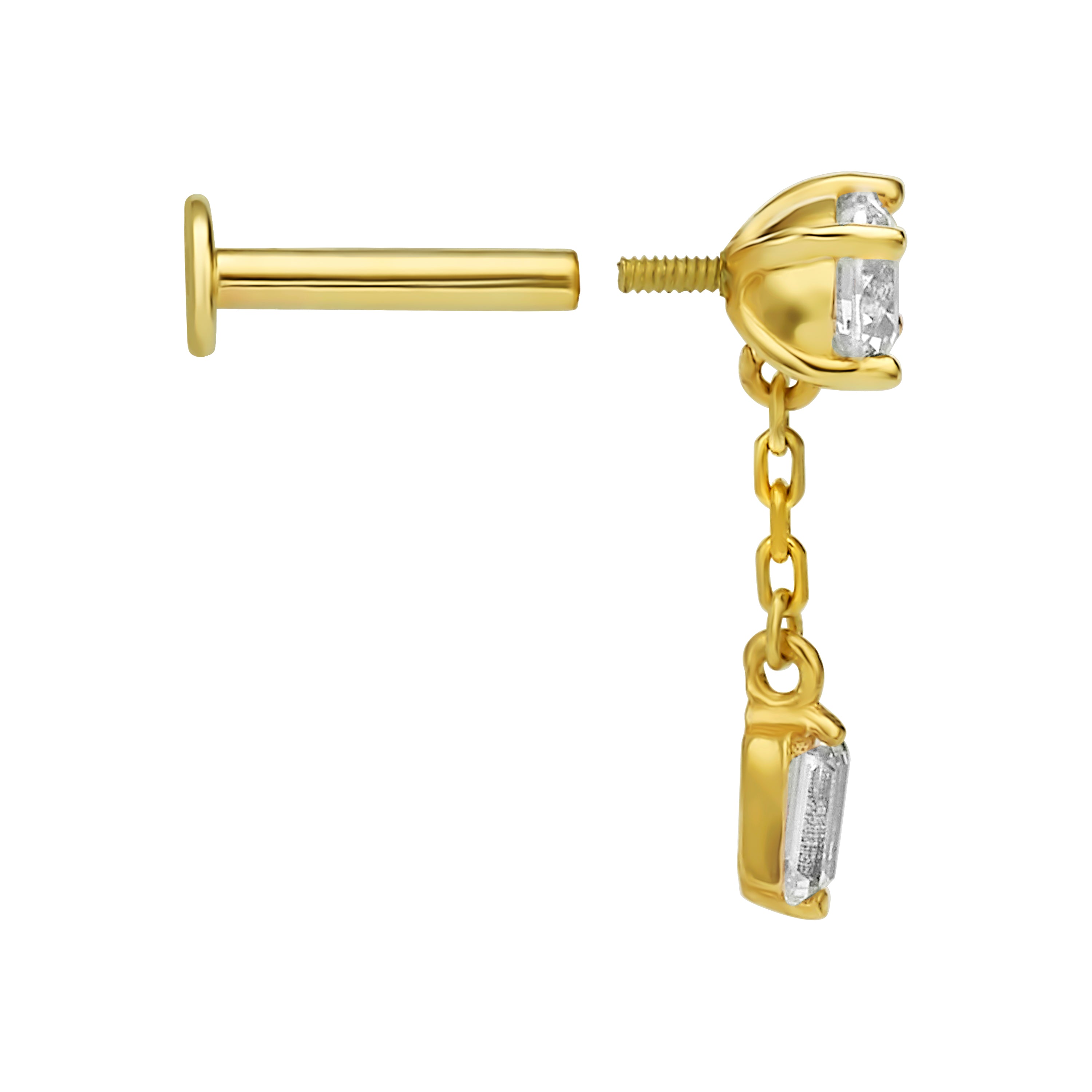 פירסינג עיגול עם שרשרת