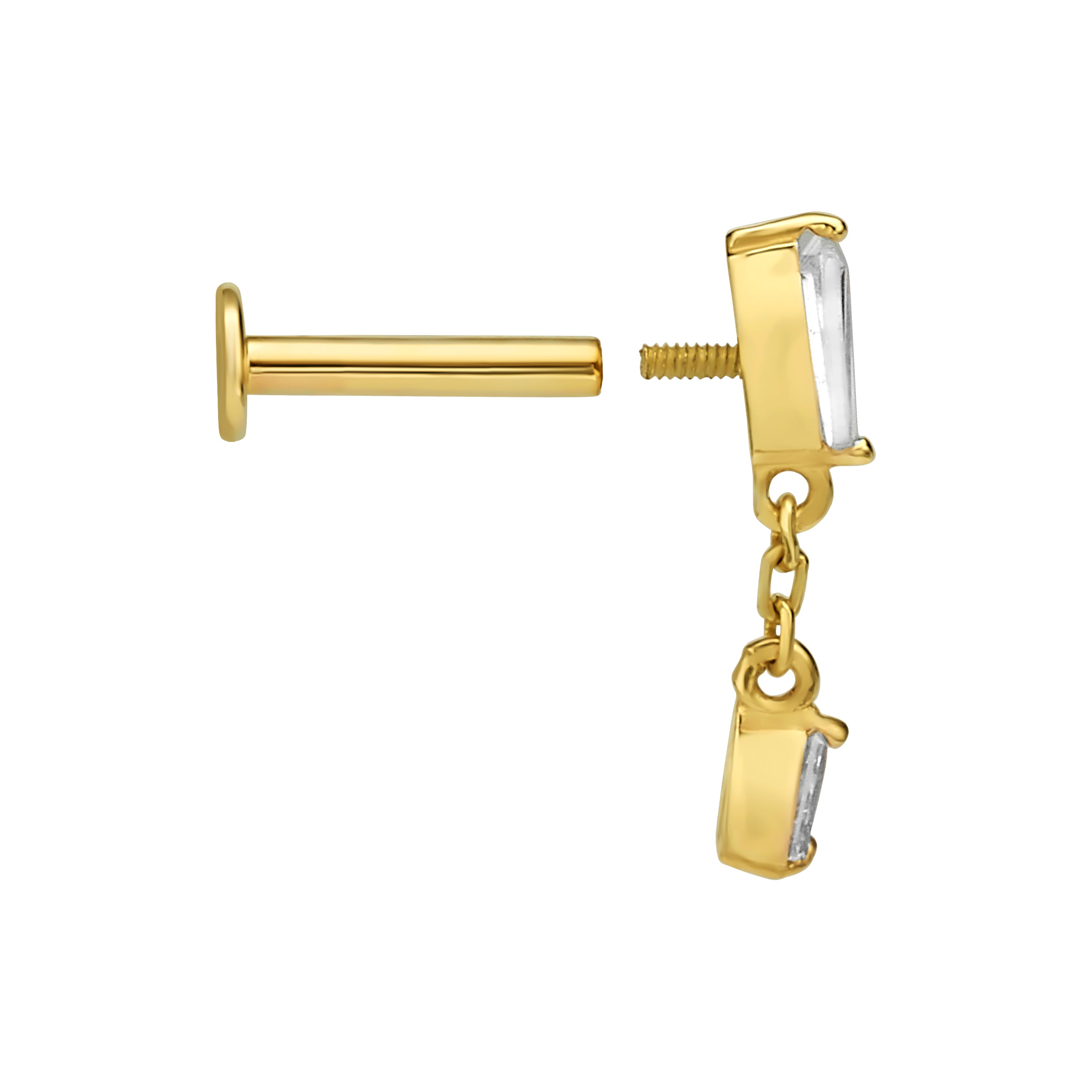 פירסינג טייפר עם שרשרת