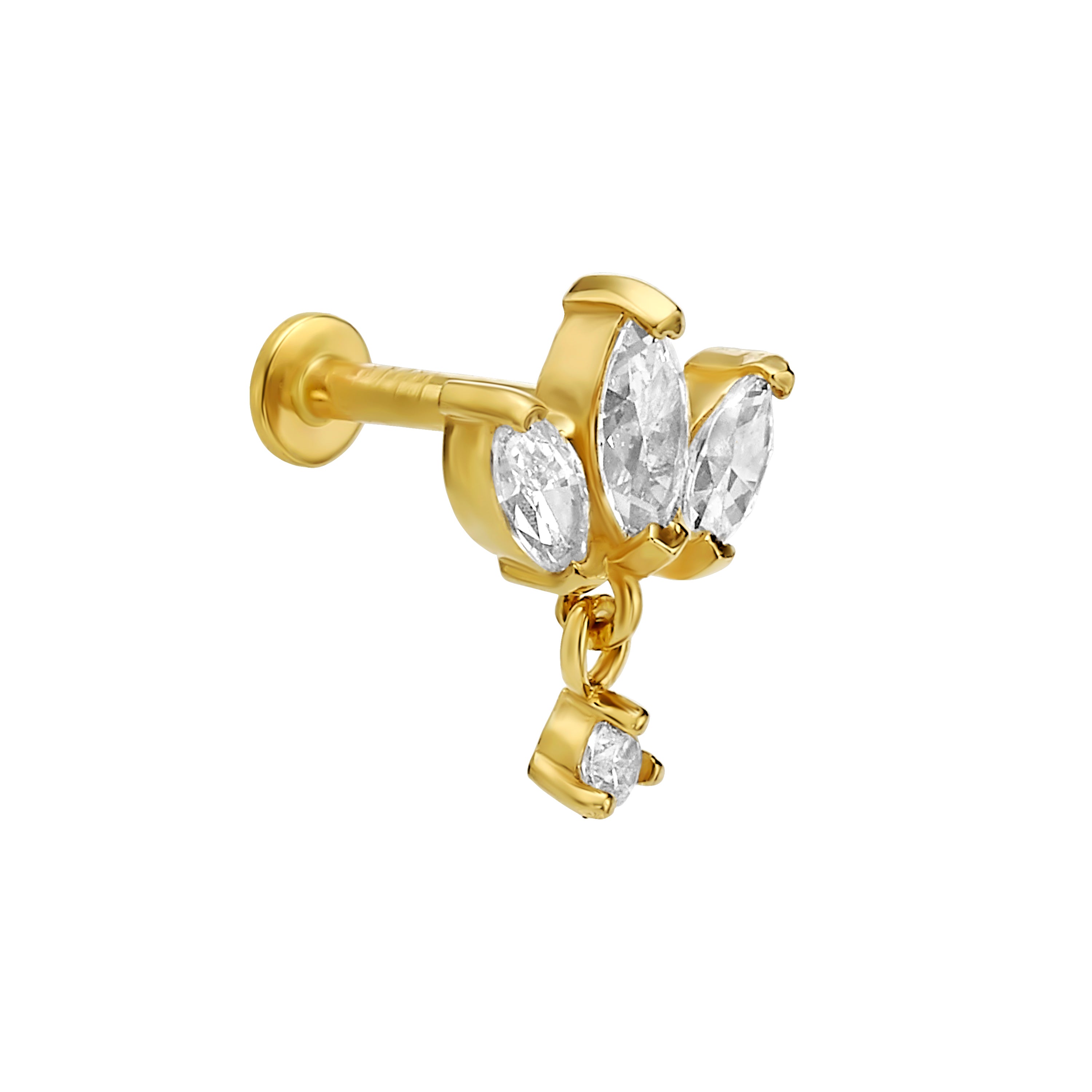 פירסינג לוטוס ואבן תלויה